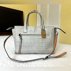 Coach Blecker Pinnacle Riley Emb Croc Carryall Tote Shouldr Bag A1482-30180